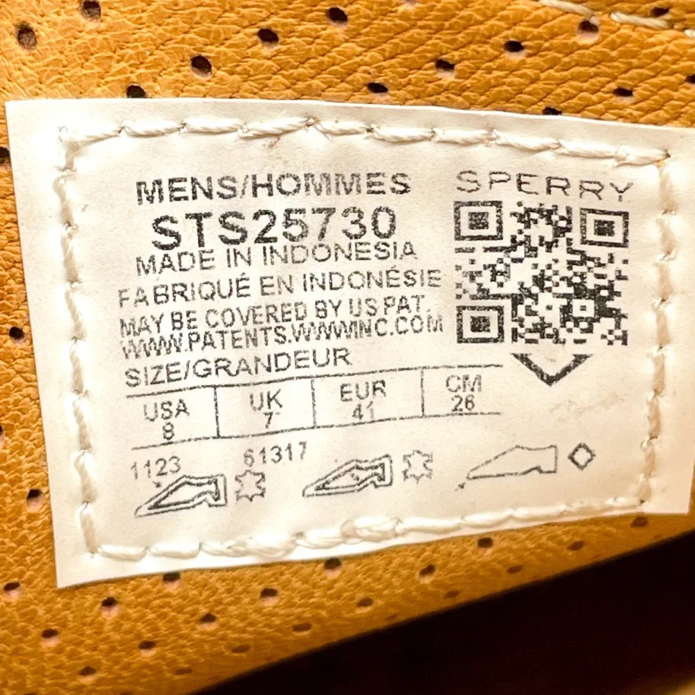 Sperry Mens 8 Gold Cup Authentic Original Boat Shoes Brown Leather Preppy Casual